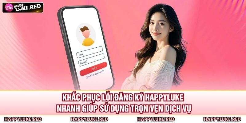 Đăng Ký HAPPYLUKE - Bước Khởi Đầu Trải Nghiệm Giải Trí 4 Khắc phục lỗi đăng ký HAPPYLUKE nhanh giúp sử dụng trọn vẹn dịch vụ