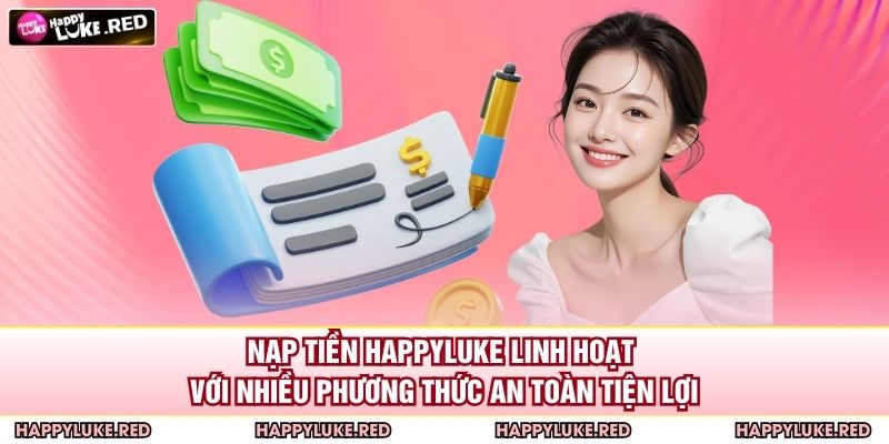 Nạp Tiền HAPPYLUKE - Hướng Dẫn Chi Tiết Và An Toàn Nhất 3 Nạp tiền HAPPYLUKE linh hoạt với nhiều phương thức an toàn tiện lợi