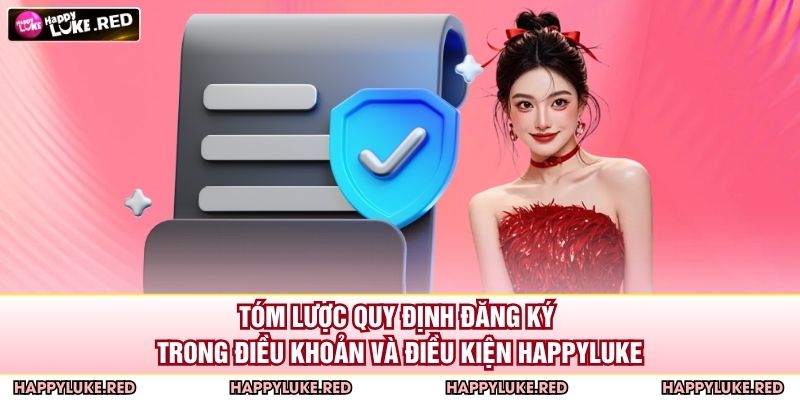 Tóm lược quy định đăng ký trong điều khoản và điều kiện HAPPYLUKE